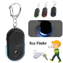 Tragbarer Autoschlüsselfinder mit Licht, Anti-Verlust-Schlüsselfinder, intelligenter Finding-Locator, Schlüsselanhänger, Pfeife, Piepton, Klangsteuerung, LED-Taschenlampe