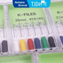 TJDent Dentale K-FILE NiTi Flessibile 25mm Endo Canalare K Lime Uso Manuale Endodonzia Nichel Titanio Odontoiatria Strumenti di Trattamento