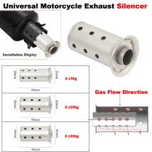 51mm 60mm 63mm Universal Motorcycle Exhaust Escape Systesm Silencer Muffler Link Pipe DB Killer Eliminate Reduce Noise