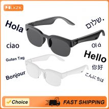 Smart Audio Brille Sprachübersetzer-Kopfhörer, Geräuschunterdrückung, niedrige Latenz, HiFi-Sound-Kopfhörer für Reisen, Business, Sport