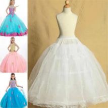 Kinder-Petticoats für Blumenmädchenkleider, kleiner Krinoline, 3-Reifen-Rock, schöner Petticoat, Lolita-Rock, Unterrock, Vestido