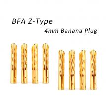 Connettore per cavo altoparlante con spina a banana da 4 mm tipo BFA in rame dorato da 8 pezzi