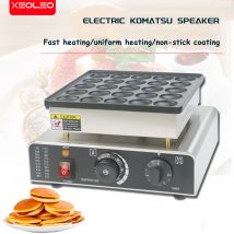 XEOLEO Commercial Pancake Machine 25 Holes Dutch Poffertjes Grill Mini Pancake Maker Non-stick 900W Dorayaki Griller