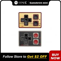 IINE Gamebrick Mini Retro Controller/Portable controller/10-hour long battery life/Multi-platform compatibility/Supports mouse a