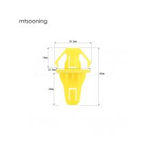 20pcs Car Radiator Grille Retainer Clips Fasteners Plastic Rivet For Honda CR-V ACCORD 91578-T0A-003