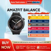 Reloj inteligente Amazfit Balance Composición corporal Recuperación del sueño GPS Alexa Bluetooth Llamadas 14 días de duración de la batería 150 Deportes para hombres