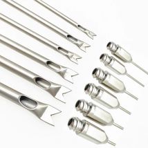 Cannula per liposuzione monoforo v-stripping Cannula per raccolta grasso in acciaio inossidabile per cellule manubrio Cannula per liposuzione tipo V.