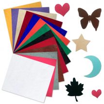 7.8in x 5.9in 13 Sheets Bundle Self-adhesive Velvet Fabric For Liner Jewelry Drawer Sticker Wall Decor DIY Handwork Materials