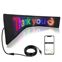 Programmierbares LED-Laufschrift-Schild USB 5V Flexibles LED-Ladenschild Smart App Bearbeitung Benutzerdefinierter Text Muster Animation Werbedisplay