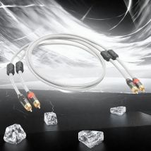 Hi-Fi GRAU Feines RCA-Kabel Hochwertiges 4N OFC HIFI 2RCA-2RCA Stecker auf Stecker Audiokabel mit unabhängiger Abschirmung Ein Paar