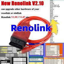Neues renolink v5.0 obd2 kabel für renault airbag reset auto auto tool original renolink 2,10 ecm uch key ecu programmierer pk v5.0