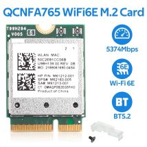 Qualcomm QCNFA765 Adattatore wireless WiFi 6E Scheda di rete M.2 Tri band 2.4/5/6Ghz Bluetooth 5.2 NFA765