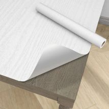45 cm weiße Holzmaserung PVC Wandaufkleber wasserdicht Küche Kleiderschrank Möbel Dekoration Tapete Tisch Schrank selbstklebend