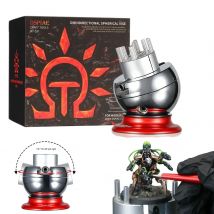 DSPIAE AT-SV Omnidirektionaler sphärischer Schraubstock, 360-Grad-Drehung, Kugel-Schraubstock, Modellwerkzeuge, Hobby-Werkzeug, universell, Rot