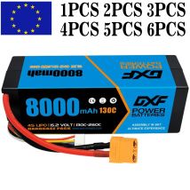 Batteria Lipo DXF 4S 15.2V 130C 8000mAh Batteria Lipo con spina XT90 Batteria con custodia rigida per RC Auto Barca Camion Aereo UAV RACING
