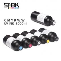 5 bottles 1 set kit 1250ML or 2500ML UV Ink for flatbed printer for EPSON DX5 DX7 DX11 TX800 XP600 L1800 L805 R1390 Printhead