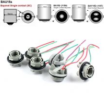 1 STÜCK 1156 BA15S BAU15S 1157 BAY15D Lampenfassung Lampen PY21W P21W Adapter Basis Buchse Stecker für Blinker Scheinwerfer Licht