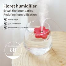 Przenośny Mini Nawilżacz Powietrza USB z Filtrem, Dyfuzor Zapachowy w Kształcie Kwiatka, Wytwornica Mgiełki, Nawilżacz Powietrza z Chłodną Mgiełką do Domu, Biura, Pokoju