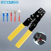 Pinze a crimpare multifunzionali Spellafili Cutter Piegatrice 10-26AWG Terminali per utensili di crimpatura Morsetto elettrico Mini strumenti