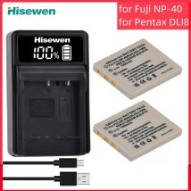 FNP-40 NP-40 NP40 Batteria + Caricabatterie per FinePix F402 F455 F460 F470 F480 F601 F610 F650 F710 F810 Z1 Z2 Z3 Z5 V10 J50