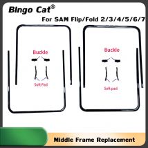 Per Samsung Galaxy Z Flip 5 2 3 4 F7000 F7070 F7110 F7210 F7310 Cornice centrale Lunetta Sostituisci Display LCD Alloggiamento dello schermo di riparazione