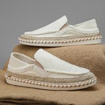 Espadrilles Schuhe für Männer Mann Turnschuhe Sommer Nicht-Leder Casual Schuhe Mode Schuhe Männer Männlich Klassiker Designer Leinen Freizeit