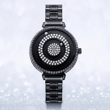 EUTOUR Damen Magnetische Diamant-Uhr |   Wasserdichter Quarz |   Luxuriöses Edelstahl-Armband |   Tag-und-Nacht-Eleganz