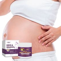 AOAO Shea Body Butter – Unisex-Erwachsene, hypoallergene Feuchtigkeitscreme für fettige, empfindliche Haut – völlig natürlich, Vitamin E und Kokosnuss