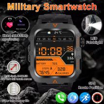 2025 Neue militärische GPS-Position 1,73 Zoll Smart Watch Männer 3ATM wasserdichter Kompass Bluetooth Anruf Gesundheit Smartwatches 100 + Sportmodi