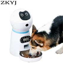 Alimentatore automatico per cani da 3,5 litri con tempistica vocale Ciotola in acciaio inossidabile Dispenser per alimenti secchi per gatti Tuya APP Alimentatore per animali domestici intelligente