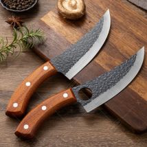 Nóż kuchenny WXCOO, ręcznie kuty, nóż rzeźniczy do skórowania świń, obierak do owoców, tasak do mięsa, nóż do ostrzenia kości, drewniana rękojeść, akcesoria kuchenne