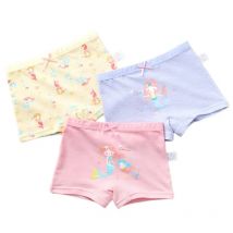 Kinder reine Baumwolle Slips Boxer 3 teile/paket Größe 3-15t Teen Mädchen Unterwäsche helle Farbe druckt Kinder Qualität Unterhosen