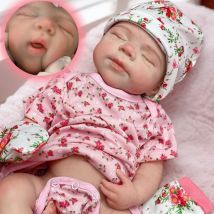 Boca abierta y lavable de 18 pulgadas Pascale cuerpo entero de silicona sólida Bebe Reborn Girl Doll pintura 3D piel realista recién nacido Dol