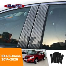 Für suzuki sx4 s-cross 2011-2015 2014 2020 Kohle faser Fenster tür Säule Deal b c Säulen pfosten Abdeckung Trim Aufkleber