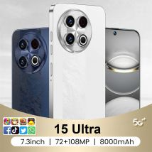 2025 Nuovi 15 cellulari ultra originali 4G 5G Dual Sim Telefoni cellulari Android Versione globale Telefono cellulare da 7,3 pollici Smartphone 7800mAh