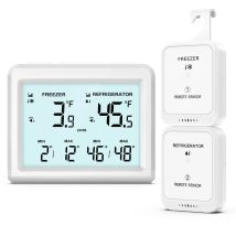 Termometro digitale per frigorifero ORIA Termometro per congelatore wireless Monitor della temperatura del frigorifero con 2 sensori