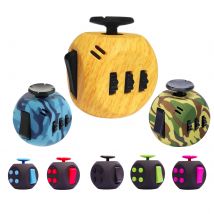 Zappeln Würfel Spielzeug, 6 Seiten Anti Stress Zauberwürfel Würfel für Kinder Erwachsene Autismus ADHD Ocd Angst Linderung Fokus, edc Hand sensorische Spielzeug