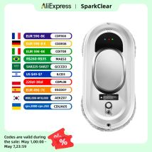 Electric Window Cleaning Robot 5600Pa Automatic & Remot Control Limpiacristales Vacuum Glass Washing Robot for Home Appliances