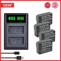 4 Stück 1800 mAh DMW-BLC12 BLC12E Akku für Panasonic FZ1000, FZ200, FZ300, G5, G6, G7, GH2, DMC-GX8