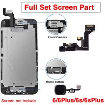 Komplettset Bildschirm LCD Teil Ersatz für iPhone 6 6s Plus Frontkamera Home Button Flex Kabel Ohrstück Schrauben mit Halterung