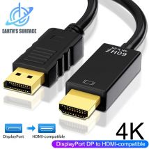 4K DisplayPort zu HDMI-kompatibel Adapter Kabel Display Port DP zu HDMI-kompatibel Konverter Kabel für PC TV Monitor Projektor