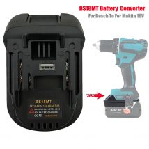 Upgraded Battery Adapter BS18MT Converter USB For Bosch 18V BAT619G/620 Batteries Convert To For Makita 18V BL1860 Battery