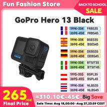 GoPro-cámara deportiva Hero13, videocámara negra impermeable y antivibración para ciclismo, 5,3 K, vídeo en vivo, Go Pro Hero 13