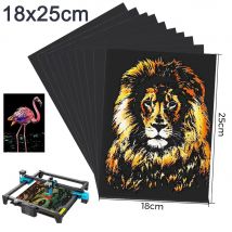 Lasergravierer, magische Farbe, Regenbogen-Kratzer-Kunstpapier, Kartenset, zufällige Farbe für Lasergravur, TTS-55, DIY-Zeichnung, Geschenk, 18 x 25 cm