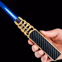 Leistungsstarker Jet-Flammen-Zigarrenanzünder - Große Flamme Butanfrei Herren-Accessoire