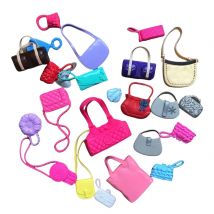 Bunte süße Puppentaschen-Dekore, originelles Puppenzubehör, hochwertige Puppenteile, Puppenhandtaschen, Geldbörse, Stirnband, Bündchen, Dekore