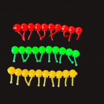 MUKUN Fishing Bead Bright Color High Elasticity Soft Strawberry/Corn Flavor Silicone Artificial Floating Lure Bead Carp Fishing