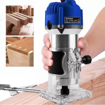 BRIEFNESS 6-Gang-Elektro-Holzgraveur, Fräser, Trimmer für Heimwerkerarbeiten, Kantenbesatz, Fräsen und Schnitzen – Elektrowerkzeug für die Holzbearbeitung