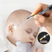 Children Ear Scoop Luminous Earwax Tweezers Silicone Advanced Visual Cerumen Hook Charging Ear Scraping Professional Tools ears