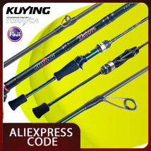 KUYING TETON Baitcast Fishing Rod 5'10" Fast Action Carbon FUJI Guides | 1-8lb Line, 1/8-1/4oz Lure Weight | River Trout/Panfish